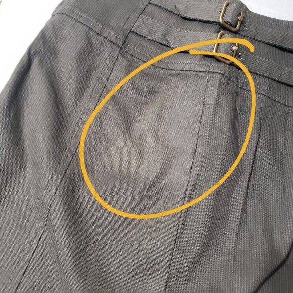 New w/ Defects Marc by Marc Jacobs Military Green Skirt Womens Size 8 Buckles - Picture 12 of 12
